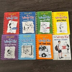 Diary of wimpy kid books 1-7 book 9  and movie diary